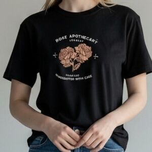 Rose Apothecary Black Short Sleeve Tee